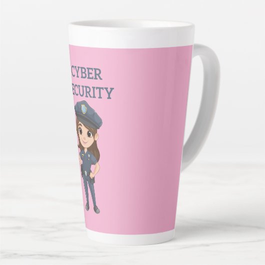 IT-Sicherheit: Digitaler Verteidiger Milchtasse (Rechte Ecke)