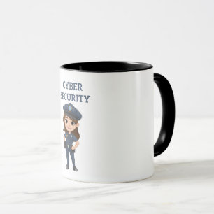 IT-Sicherheit: Digitaler Verteidiger Tasse