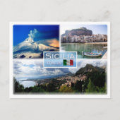 IT Sicilia - Ätna - Cefalu' - Taormina Postkarte (Vorderseite)