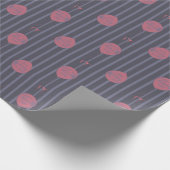 IT - Sie schwimmen zu ballon Streifenmuster Geschenkpapier (Ecke)