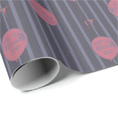 IT - Sie schwimmen zu ballon Streifenmuster Geschenkpapier (Rolleneckpunkt)