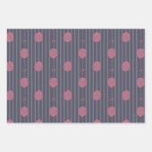 IT - Sie schwimmen zu ballon Streifenmuster Geschenkpapier Set (Vorderseite 2)