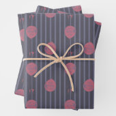 IT - Sie schwimmen zu ballon Streifenmuster Geschenkpapier Set (Beispiel)