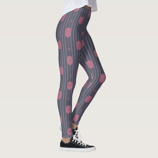 IT - Sie schwimmen zu ballon Streifenmuster Leggings (Rechts)