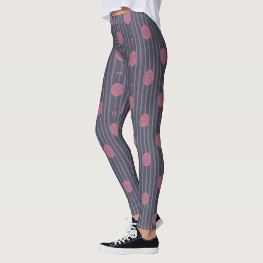 IT - Sie schwimmen zu ballon Streifenmuster Leggings (Links)