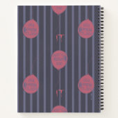 IT - Sie schwimmen zu ballon Streifenmuster Notizblock (Rückseite)