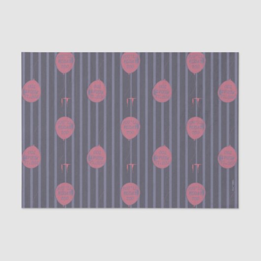 IT - Sie schwimmen zu ballon Streifenmuster Seidenpapier (Vorderseite)