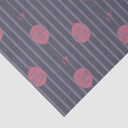 IT - Sie schwimmen zu ballon Streifenmuster Seidenpapier (Ausschnitt)