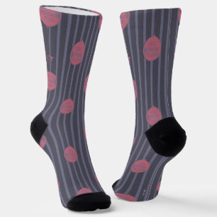 IT - Sie schwimmen zu ballon Streifenmuster Socken