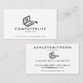 IT-Spezialist für Notebook-Computer Visitenkarte (Vorne/Hinten)
