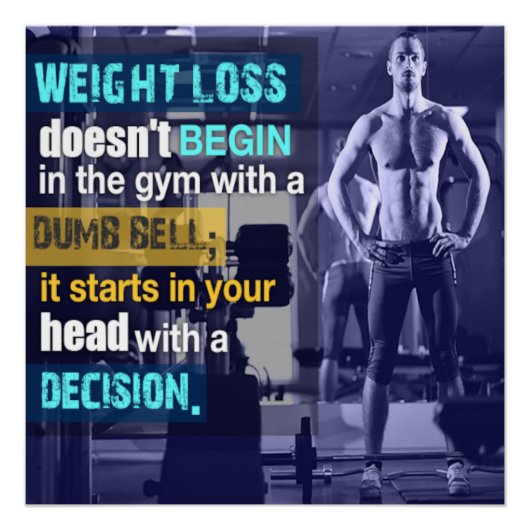 It Starts in Your Head Motivational Poster (Vorderseite)