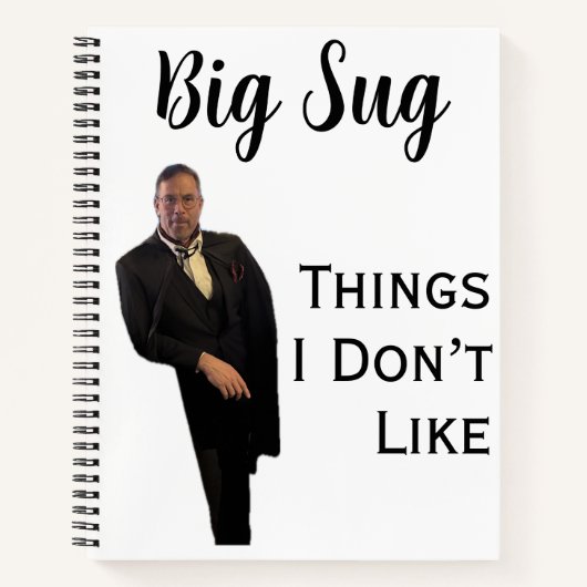  It Sug Things I Don’t Like Notebook Notizblock (Vorderseite)