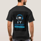 💻 IT-Support Informations-Technologie-Team Person T-Shirt (Rückseite)