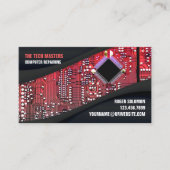 IT Support Services Business Card Template Visitenkarte (Vorderseite)