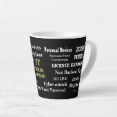 IT Swear Words Funny CIO Computing Geschenk Milchtasse (Rechte Ecke)