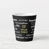 IT Swear Words Funny CIO Computing Geschenk Milchtasse (Vorderseite)