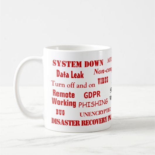 IT Swear Words Funny Information Technology Tasse (Links)