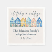 "It take a Village" Adoption / Foster Dusche Serviette (Vorderseite)