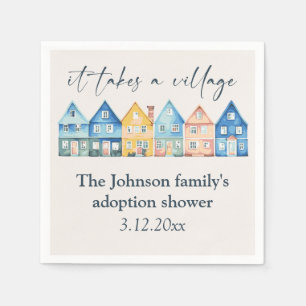 "It take a Village" Adoption / Foster Dusche Serviette