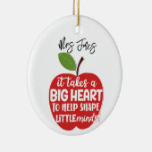 It Takes a big heart to shape litle minacher Keramik Ornament (Rechts)