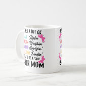 It Takes A Lot To Be A Cheer Mom Funny Cheerleadin Kaffeetasse (Vorderseite Links)