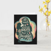 It Takes A Special Mom To Hear Autism Daughter Can Karte (Gelbe Blume)