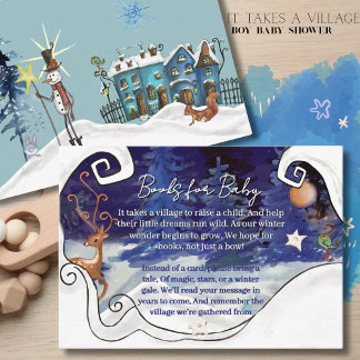 It Takes a Village Baby Shower Books for Baby Card Begleitkarte