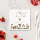 It Takes a Village Baby Shower Napkin Serviette (Beispiel)