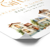 It Takes a Village Cards and Gifts Baby Shower Poster (Ecke)