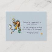 It Takes a Village Diaper Raffle Ticket Ice Blue Begleitkarte (Rückseite)