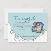 It Takes a Village: Ice Blue Time Capsule Card Einladung (Vorderseite)