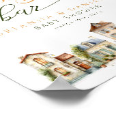 It Takes a Village Mom-osa Bar Baby Shower Sign Poster (Ecke)