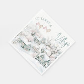 it takes a village napkins serviette (Ecke)