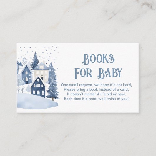 It takes a Village Navy Houses Books for baby Begleitkarte (Vorderseite)