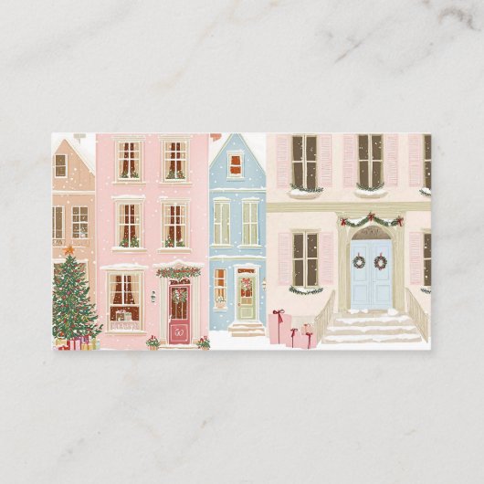 It takes a Village Pink Houses Diaper raffle Begleitkarte (Rückseite)