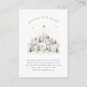 It Takes a Village Snowy Whimsical Baby Shower Begleitkarte (Vorderseite)