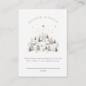 It Takes A Village Snowy Whimsical Baby Shower Begleitkarte (Vorderseite)