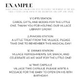 It Takes a Village Universal Sign Blue TEMPLATE Einladung