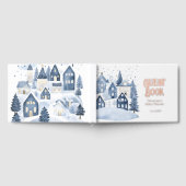 It Takes a Village Winter Baby Boy Shower Gästebuch (Voll)