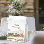 It Takes a Village Winter Baby Shower Favor Box Geschenkschachtel