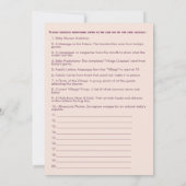 It Takes a Village Winter Baby Shower Time Capsule Einladung (Rückseite)