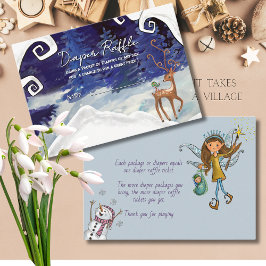 It Takes a Village Winter Fairy Baby Ruffle Card Begleitkarte