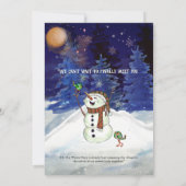 It Takes a Village Winter Fairy Baby Shower  Einladung (Rückseite)