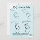 It Takes a Village: Winter Magic -Draw a baby game Einladung (Vorderseite)