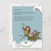 It Takes a Village: Winter Magic -Draw a baby game Einladung (Rückseite)