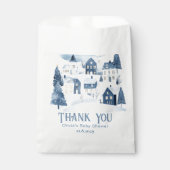 It takes a Village Winter Night Snow Thank you Geschenktütchen (Vorderseite)