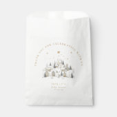 It Takes a Village Winter Wonderland Baby Shower Geschenktütchen (Vorderseite)
