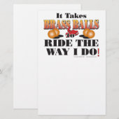 IT-TAKES-BRASS-BALLS BRIEFPAPIER (Vorne/Hinten)