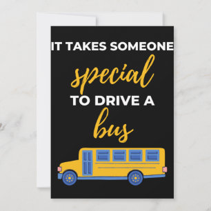 It Takes Someone Special to Drive a Bus Dankeskarte