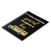 It Takes Someone Special to Drive a Bus Notizblock (Linke Seite)